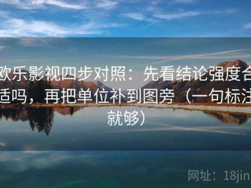 欧乐影视四步对照：先看结论强度合适吗，再把单位补到图旁（一句标注就够）