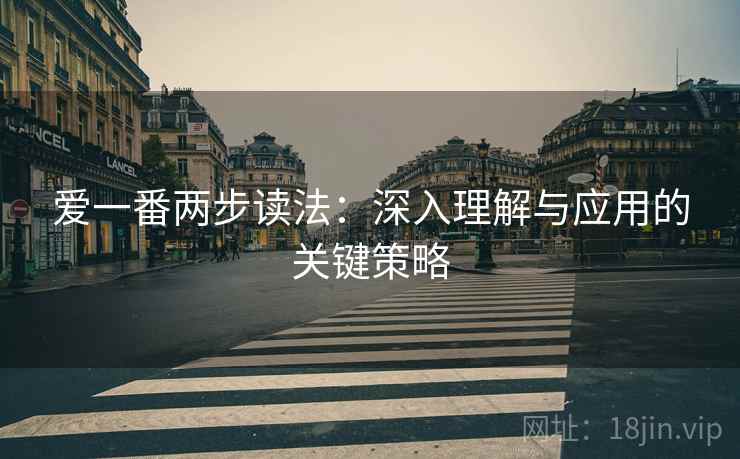 爱一番两步读法：深入理解与应用的关键策略
