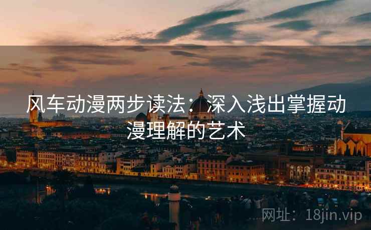 风车动漫两步读法：深入浅出掌握动漫理解的艺术